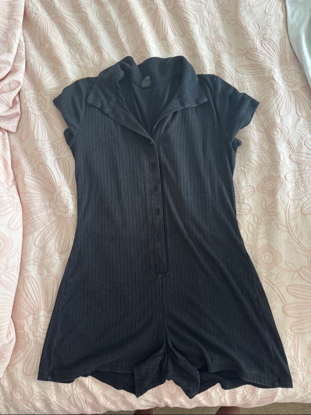 Wild Fable Black Ribbed Top with Mock Neck